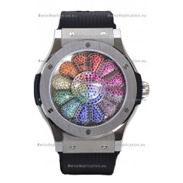 Hublot Classic Fusion Takashi Murakami Stainless Steel Edition Swiss Watch 1:1 Mirror Replica