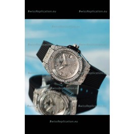 Hublot Big Bang One Click Diamonds Paved Casing and Dial Swiss Replica Watch