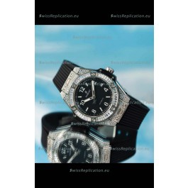 Hublot Big Bang One Click King Black Dial Steel Case Swiss Replica Watch 39MM