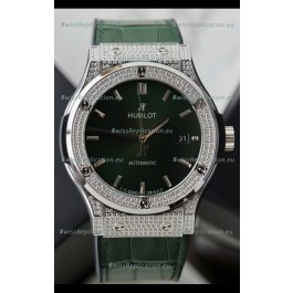 Hublot Classic Fusion Automatic Steel Green Dial 42MM Superclone Replica Watch