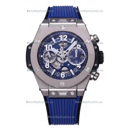 Hublot Big Bang Unico Blue Stainless Steel Casing 1:1 Mirror Edition Swiss Replica Watch