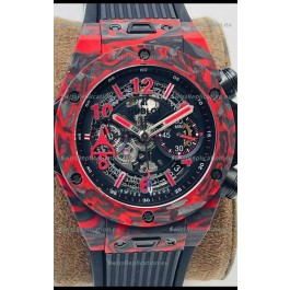 Hublot Big Bang Unico Red Carbon Las Vegas Boutique Edition Swiss Replica Watch 