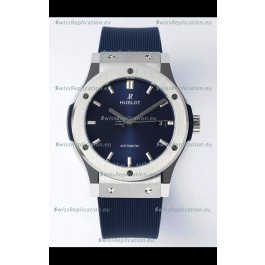 Hublot Classic Fusion Steel Blue Dial 42MM Swiss Replica Watch 1:1 Mirror Quality