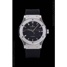 Hublot Classic Fusion 1:1 Mirror Replica Swiss Replica Watch in 904L Steel Casing Black Dial