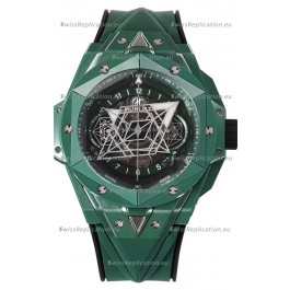 Hublot Big Bang UNICO Sang Bleu II Green Ceramic 1:1 Mirror Quality Swiss Replica Watch