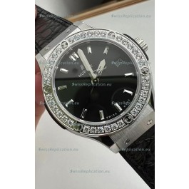 Hublot Classic Fusion Stainless Steel 33MM Black Dial Swiss Quartz Movement Watch 1:1 Mirror Quality