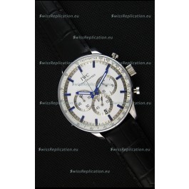 IWC Schaffhausen Japanese Replica Watch Quartz Movement in White Dial 