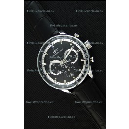 IWC Schaffhausen Japanese Replica Watch Quartz Movement in Black Dial 