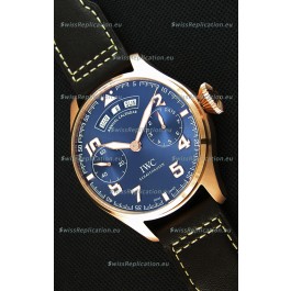 IWC Big Pilot Annual Calender Steel Blue Dial 1:1 Mirror Replica