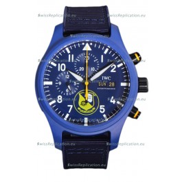 IWC Pilot's Chronograph Blue Angels Ceramic IW389109 1:1 Mirror Replica in Blue Dial