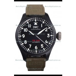 IWC Big Pilot's IW326906 Top Gun Edition 43MM Khaki Nylon Strap Ceramic Swiss Replica 
