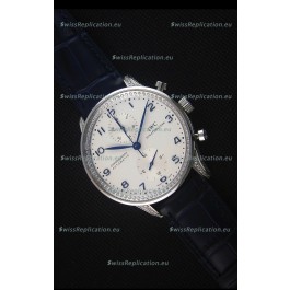IWC Portuguese Chronograph White Dial with Diamonds 1:1 Mirror Replica Watch