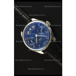 IWC Portugieser Annual Calender Midnight Blue IW503502 1:1 Mirror Replica Watch