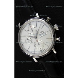 IWC Portofino Chronograph IW391007 White Dial 1:1 Mirror Replica Watch 