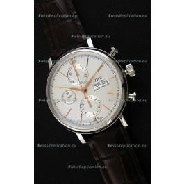 IWC Portofino Chronograph IW391022 White Dial 1:1 Mirror Replica Watch 