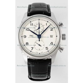 IWC Portugieser Chronograph Classic IW390302 White Dial Swiss Replica Watch