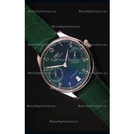 IWC Portugieser Swiss 1:1 Mirror Replica Watch Green Dial Steel Case Watch