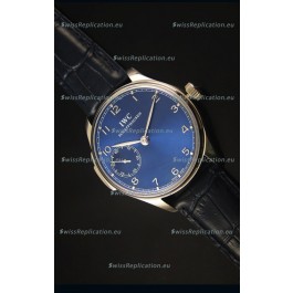IWC Portuguese Handwind Ref# IW5242 Swiss 1:1 Mirror Blue Dial Watch