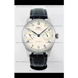 IWC Super Clone Portugieser Swiss 1:1 Mirror Replica Watch White Dial Steel Case Watch