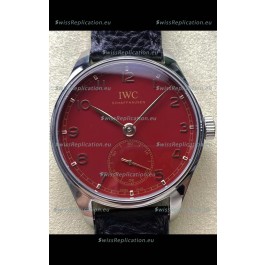 IWC Portugieser Super Clone Automatic 41 IW358315 Red Dial in Steel Case