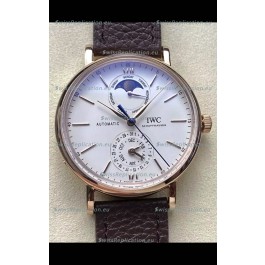 IWC IW359002 Portofino Complete Calendar Rose Gold Swiss Replica Watch 