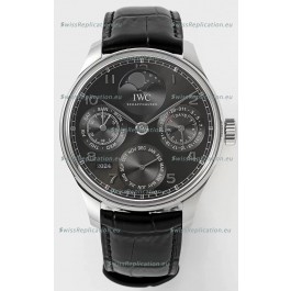 IWC Portuguese Perpetual Calendar 904L Steel Swiss Replica Watch REF. IW503301