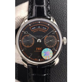 IWC Portugieser Swiss 1:1 Mirror Replica Watch Brown Dial Steel Case Watch