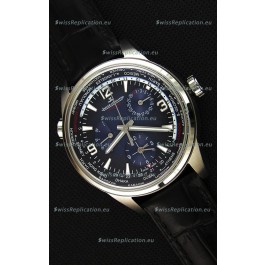 Jaeger-LeCoultre Polaris Geographic Steel Case Swiss Replica Watch - 904847J