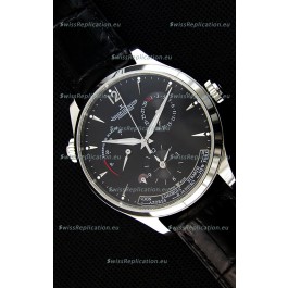 Jaeger LeCoultre Master Geographic Power Reserve Steel Case Swiss Replica Watch 