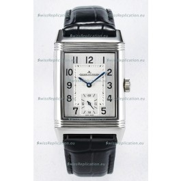 Jaeger-LeCoultre Reverso Super Clone DuoFace Black/White Steel Replica Watch 