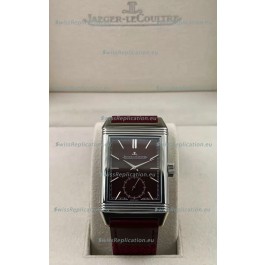 Jaeger-LeCoultre Reverso DuoFace Steel Casing Watch Red Dial in Swiss Automatic Movement