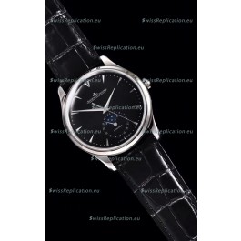 Jaeger LeCoultre Master Ultra Thin Moon Stainless Steel 1:1 Mirror Replica Watch 