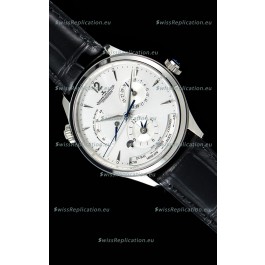 Jaeger LeCoultre Master Geographic Power Reserve 904L Steel Swiss Watch