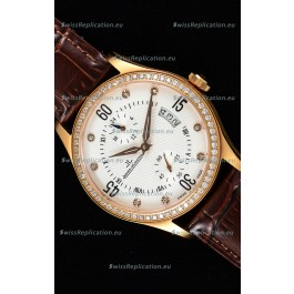Jaeger LeCoultre Master Control Rose Gold Swiss Replica Watch 