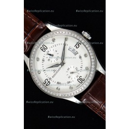 Jaeger LeCoultre Master Control Stainless Steel Swiss Replica Watch 