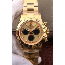 Rolex Cosmograph Daytona 116508 Yellow Gold Original Cal.4130 Movement - 904L Steel Watch
