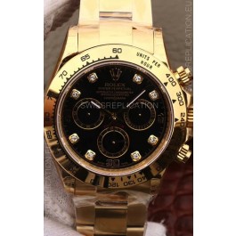 Rolex Cosmograph Daytona 116508 Yellow Gold Original Cal.4130 Movement - 904L Steel Watch