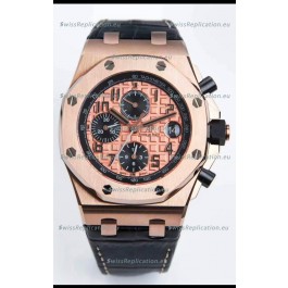 Audemars Piguet Royal Oak Offshore Champange Dial Chronograph 1:1 Mirror Replica Watch - 904L Steel 