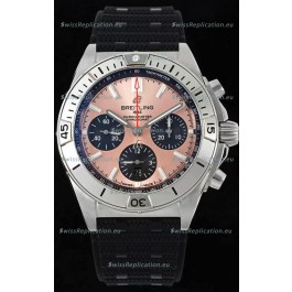Breitling Chronomat B01 42 Edition Swiss 904L Steel Casing Pink Dial 1:1 Mirror Replica Watch