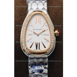 Bvlgari Serpenti Seduttori Edition Watch in Stainless Steel - Rose Gold Bezel 1:1 Mirror Replica