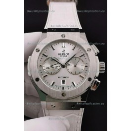 Hublot Classic Fusion Chronograph Stainless Steel Casing Silver Dial 1:1 Mirror Replica Watch 