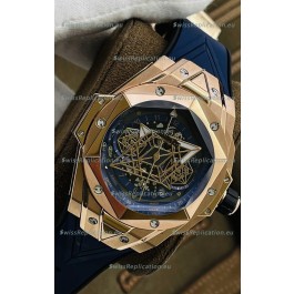 Hublot Big Bang UNICO Sang Bleu II Rose Gold 1:1 Mirror Quality Swiss Replica Watch 
