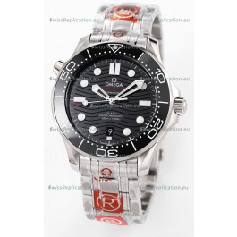 Omega Seamaster 300M Master Chronometer Black Swiss 904L Steel 1:1 Mirror Replica Watch