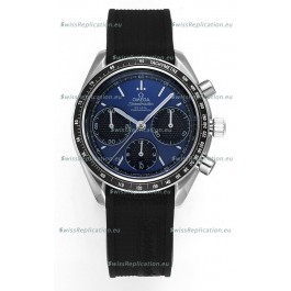 Omega Speedmaster Racing 904L Steel Chronograph 1:1 Mirror Replica in Blue Dial