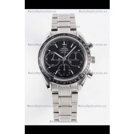 Omega Speedmaster Racing 904L Steel Chronograph 1:1 Mirror Replica in Black Dial