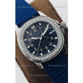 Patek Philippe Aquanaut 5067A Swiss Replica Watch in Stainless Steel Diamonds Bezel 35MM