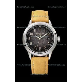 Patek Philippe Calatrava 5226G-001 904L Steel 1:1 Mirror Replica Watch Leather Strap