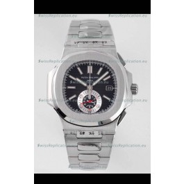 Patek Philippe Nautilus 5980/1A 904L Steel Case in Black Dial - 1:1 Mirror Replica