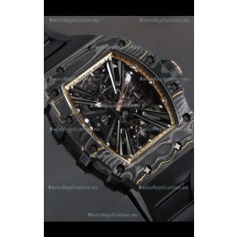 Richard Mille RM12-01 Carbon Fiber Case Genuine Tourbillon Movement 1:1 Mirror Replica Watch