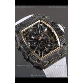 Richard Mille RM12-01 Carbon Fiber Case Genuine Tourbillon Movement 1:1 Mirror Replica Watch